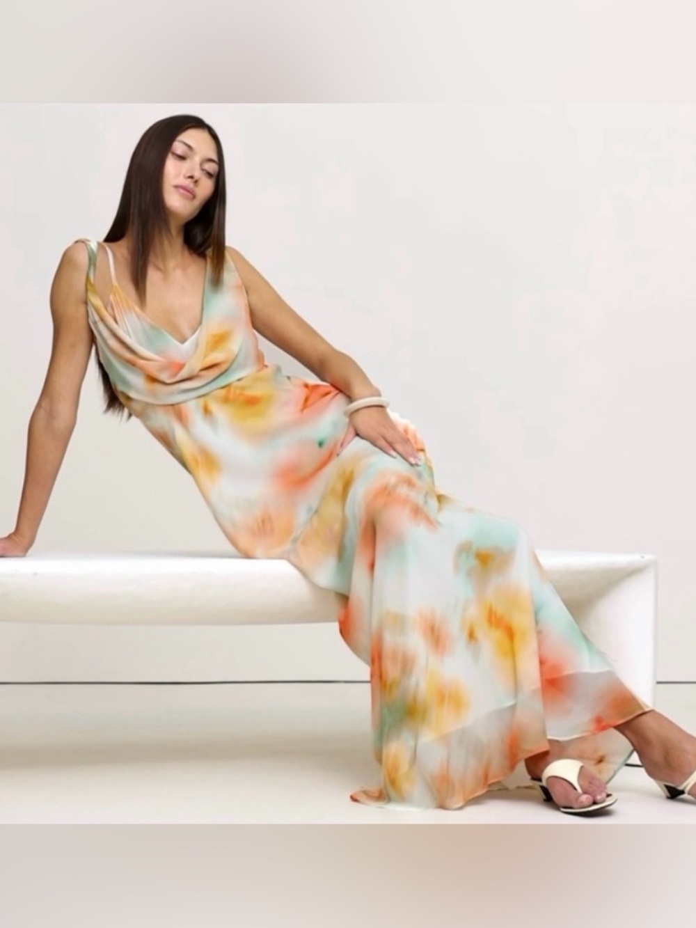NWT banana republic watercolour maxi dress